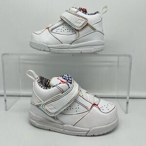Nike Air Jordan Shoes Infant 5 C Flight 45 Toddlers Shoes Rainbow White 364759